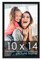 10x14 Solid Wood Picture Frame with UV-Resistant Acrylic & Acid-Free Backing, Available in 6 Finishes: Matte Black, Matte White, Metallic Bronze, Silver, Natural Wood Grain & Mahogany